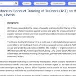 Consultant international : Formation de formateurs SASA! Together au Liberia