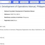 Consultant national pour le Manuel opérationnel d&rsquo;évaluation