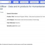 Responsable Technique Programmes Data et IA – Applications Humanitaires