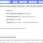 Officier Technique Maladies Non Transmissibles et Santé Mentale