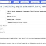 Consultant International : Conseiller en Éducation Numérique – Pacifique