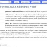 Responsable Supply Chain – Chef de service, Kathmandu, Népal