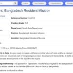 Assistant Opérations – Mission Résidente au Bangladesh (ADB)