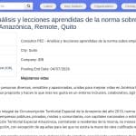 Consultant Analyse Norme Emploi Préférentiel Amazonie