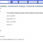 Analyste d&rsquo;Investissement – Institutions Financières, IFC Mexico