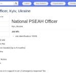 Officier National PSEAH – Protection contre l&rsquo;Exploitation et les Abus Sexuels