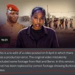 Sky News retire un reportage sur le Burkina Faso après des erreurs