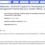 Expert technique en efficacité des ressources et gestion des déchets (OIT Jordanie)