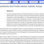 Conseiller Senior en Investissements Stratégiques et Fonds – Nairobi
