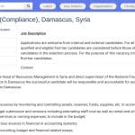 Associé Financier Compliance – Organisation Internationale – Damas