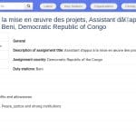 Assistant à la mise en œuvre de projets institutionnels