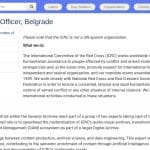 Responsable des Archives Audiovisuelles et DAM – CICR Belgrade