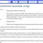 Assistant(e) Administratif(ve) – Bureau Régional Afrique Centrale, Brazzaville
