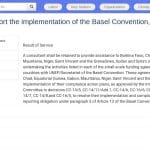 Consultant pour la mise en œuvre de la Convention de Bâle