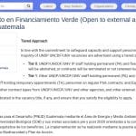 Analyste de Projet en Financement Vert – PNUD Guatemala