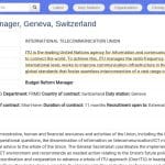 Manager Réforme Budgétaire – Organisation Internationale (Genève)