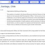 Assistant administratif RH – CEPALC, Santiago du Chili