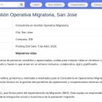 Consultant en Gestion Opérationnelle Migratoire – San José