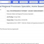 Expert Processus Halieutiques Globaux et Régionaux – Télétravail
