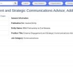 Conseiller en Engagement Externe et Communication Stratégique – Addis-Abeba
