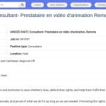 Consultant en vidéo d&rsquo;animation pour UNICEF Haïti