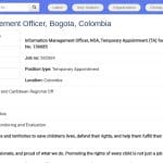 Officier en Gestion de l&rsquo;Information – UNICEF Colombie