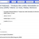Consultant en analyse néonatale et Soins Mère Kangourou
