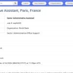 Assistant Administratif Senior – Bureau de Paris