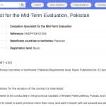 Spécialiste Évaluation à Mi-Parcours – Pakistan
