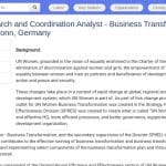 Analyste Recherche et Coordination – Transformation des Opérations