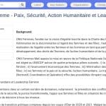 Coordinateur(trice) Programme Paix, Sécurité et Leadership Féminin – ONU Femmes Mali