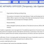 Chef de projet senior en affaires économiques et finance du développement