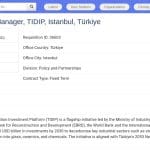 Principal Project Manager – Plateforme d&rsquo;Investissement pour la Décarbonation Industrielle en Turquie