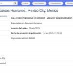 Spécialiste Ressources Humaines FAO – Bureau de Mexico