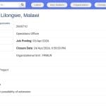 Officier des Opérations – FAO Malawi (Lilongwe)