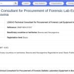 Consultant technique expert en équipements de laboratoire médico-légal