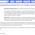 Assistant Achats et Support Opérationnel (SC-L4) – Conakry