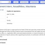 Stage en Gestion de l&rsquo;Information – Protection, UNHCR Mauritanie