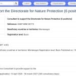 Consultant Junior Protection de la Nature – 6 postes