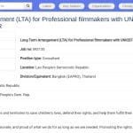 Consultant réalisateur audiovisuel – UNICEF Laos (contrat LTA)