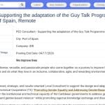 Consultant pour l&rsquo;adaptation du programme Guy Talk à Trinité-et-Tobago
