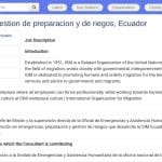 Consultant en Gestion des Risques et Préparation aux Urgences