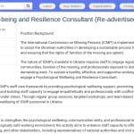 Consultant en Bien-être Psychologique et Résilience – Ukraine
