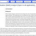 Analyste Suivi et Évaluation – Gestion des risques climatiques au Népal