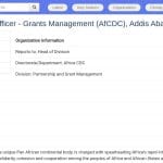 Responsable Senior des Subventions – Gestion des Partenariats (Africa CDC)