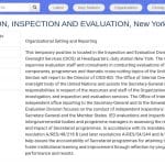 Chef de Section – Inspection et Évaluation (ONU)