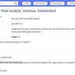 Analyste Sécurité et Risques Voyages – Organisation Mondiale
