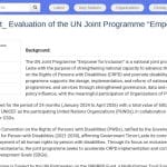 Consultant national pour l&rsquo;évaluation d&rsquo;un programme conjoint des Nations Unies