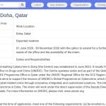 Stage – Support Informatique au Centre de Lutte contre la Cybercriminalité, Doha