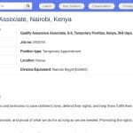 Associé Assurance Qualité – UNICEF Nairobi